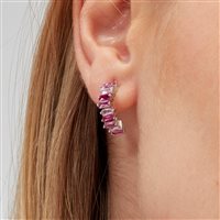 Mono orecchino Brosway Donna FANCY VIBRANT PINK in Argento Zirconia FVP09 - FVP09